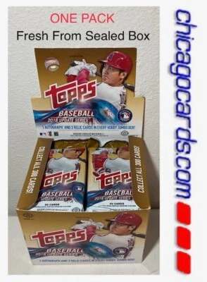 2018 Topps Update HTA HOBBY 50-cd Jumbo PACK Look4 Ohtani Soto Acuna Rookie AUTO - Image 1 of 4