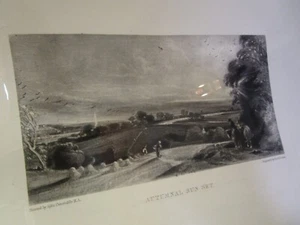 John Constable/David Lucas engraving Print Autumnal Sun Set - Picture 1 of 9