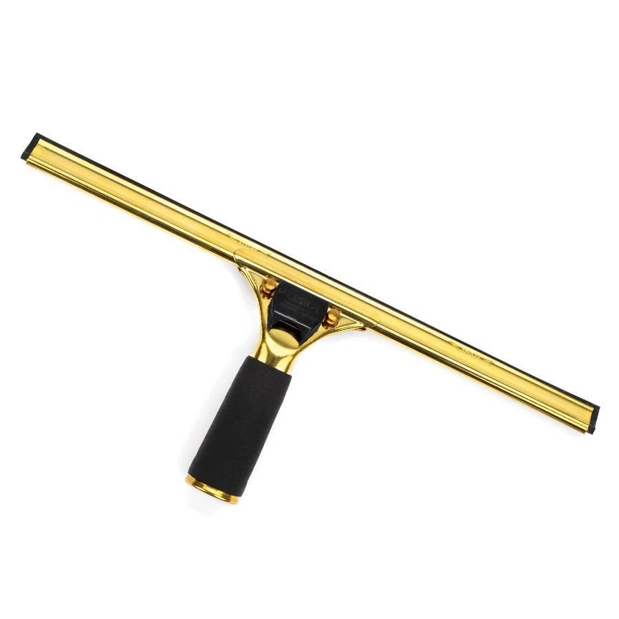 Ettore Brass Squeegee with Quick Release - Tackle Any Window Like a Pro
