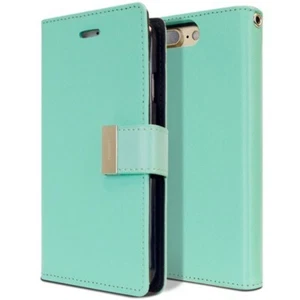 New GOOSPERY Rich Diary Leather Wallet Case MINT For iPhone 7+ Plus/8+ Plus - Picture 1 of 2
