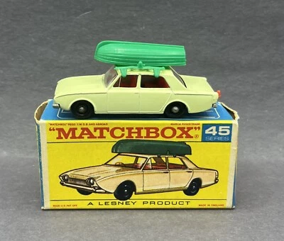 Matchbox 45 Ford Corsair & Boat Very NrMIB Original Lesney 45B - Image 1 of 4