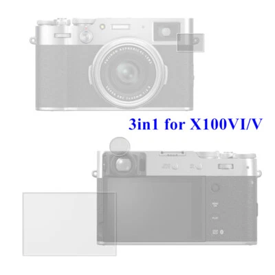 Glass Screen Protectors for Fujifilm X100VI X100V Display LCD / EVF Viewfinder - Image 1 of 3
