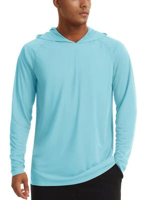 UPF50+ Camisas de pesca de manga larga para hombre Protección UV Sudadera con capucha Camisas deportivas informales Foto 1 de 4