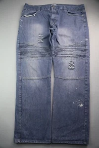 Pantalones de mezclilla para hombre Street Rules pierna recta enredada talla 40x32 (MSR 40x31) - Imagen 1 de 10
