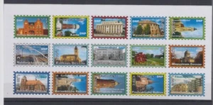 The New Post Buildings in Dessau and Roßlau Miniature Sheet 15 Values - Picture 1 of 1