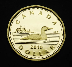 Loonie a prueba de camafeo 2010 $1 sin circular - excelente - Imagen 1 de 2
