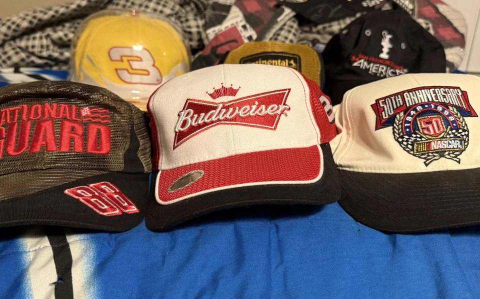 Colección Sombreros Nascar y Más Lote de 7 1 Etiqueta Foto 1 de 4