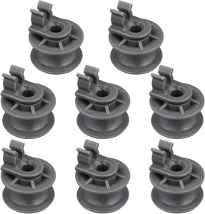 8 Pcs 4581DD3002A Dishwasher Upper Rack Wheels,Dishrack Roller and Axle Assembly - Picture 1 of 12
