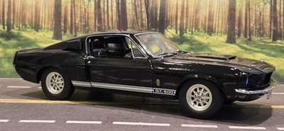 **READ** 1/18 Exact Detail 1967 Shelby G.T. 500 Mustang Black Diecast - Image 1 of 4
