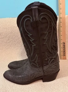 Botas vaqueras vaqueras de cuero negras Laredo Stitch para hombre talla 8 estilo EE 2760 38123 - Imagen 1 de 6
