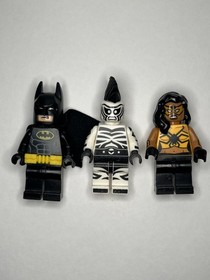 LEGO Batman Minifigure Lot of 3 from set 70907: Batman, Zebra man, Tarantula