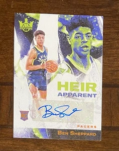 /75 2023-24 Panini Court Kings Ben Sheppard RC ÁMBAR Heredero Aparente Auto Pacers - Imagen 1 de 2