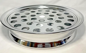 Single Tier Silver-Tone Polished Aluminum Communion Cross Church Service 4305-40 - Picture 1 of 8