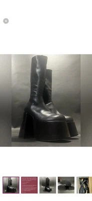Botas UNIF Crypto Cuero Negro Talla 8 Foto 1 de 4