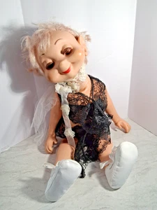 Vintage Whimsy Character Doll 1960 Bride with Her Vail - Bild 1 von 8