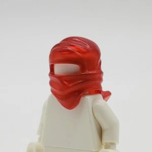 Lego Prototype Trans Red Ninja Wrap Ninjago Headgear Test Print Misprint Error - Picture 1 of 3