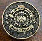 VTG *Henry Weinhard’s Private Reserve Beer* Brass Belt Buckle