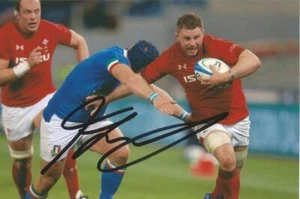 WALES, CARDIFF & WASPS RUGBY UNION: THOMAS YOUNG SIGNED 6x4 ACTION PHOTO + COA - Bild 1 von 1