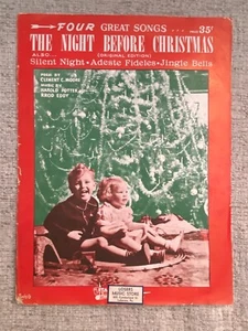 Vintage THE NIGHT BEFORE CHRISTMAS Notenverlierer Musikladen Libanon PA 35c - Bild 1 von 5