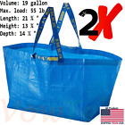 2 IKEA SHOPPING BAG NEW LARGE REUSABLE LAUNDRY TOTE GROCERY STORAGE FRAKTA deal