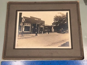 c1920 Red Crown Gasoline Gas pump garage Chevy Kelly Tire occupational photo - Picture 1 of 3