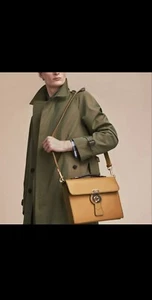 Burberry DK88 Small Document Case Yellow length 11.5” Width 9” With Strap & Bag - Picture 1 of 12