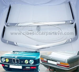 BMW E28 bumpers (1981 - 1988) by stainless steel New - Picture 1 of 7