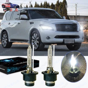 6000K HID Headlight Bulbs For Infiniti QX56 2011 2012 2013 Low /High Beam Fit 2x - Picture 1 of 12