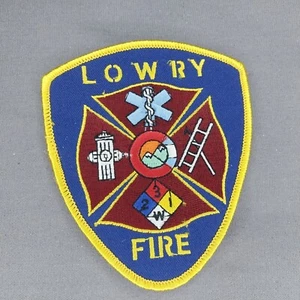 Lowry A.F.B., Colorado CO 4" x 4.5" Iron On Fire Patch - Picture 1 of 2