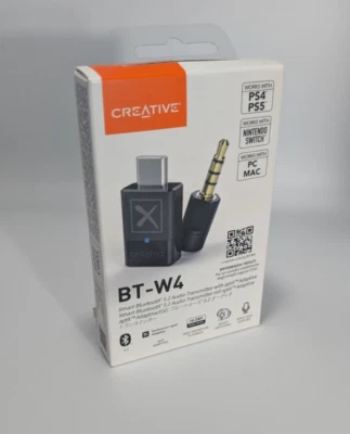 Creative BT-W4 PS4/PS5/Nintendo Switch compatible aptX Adaptive up to 24bit/96kH - Image 1 of 4
