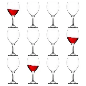 12x LAV 365ml Misket Red Wine Glasses Party Cocktail Drinking Glass Goblet Set - Picture 1 of 6