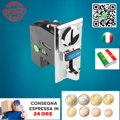 GETTONIERA PROGRAMMABILE (6 TIPI DI MONETE) DOCCIA MARE,DISTRIBUTORI,ARCADE ECC. - Immagine 1 di 4