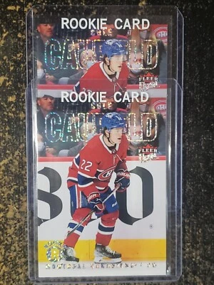 2021-22 Fleer Ultra COLE CAUFIELD Silver Foil Rookie! #239 Montreal Canadiens! - Image 1 of 2