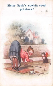 BAMFORTH ANTIGUO CÓMIC POSTAL D TEMPEST PATATAS GRANDE B BUENO A MUY BUENO - Imagen 1 de 2