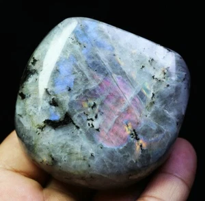 Bonita piedra cristal Reiki pulida natural arco iris flash labradorita espectrolita - Imagen 1 de 7