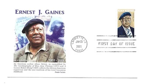 5753 Ernest Gaines, Black Heritage 2023 Panda Cachets FDC - Imagen 1 de 1