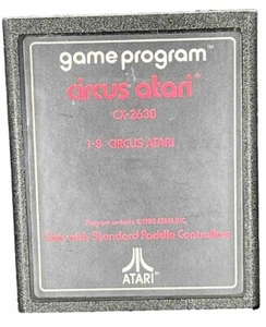 Circus Atari Atari 2600 1980 Cart Only Tested Clowns Big Top Retro Gaming Vtg - Picture 1 of 5