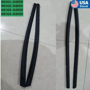 4Pcs Door Belt Molding Window Weatherstrips For Tacoma Double Crew CAB 2005-2015 - Bild 1 von 8