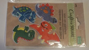 Crafter's Square Iron-On dinosaurs Patches - Adorable! - Picture 1 of 2