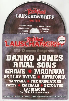 ✪ ROCK HARD LAUSCHANGRIFF #14/2012 METAL-MAGAZIN CD-SAMPLER NEUW. TOP NM-VG+ - Bild 1 von 3