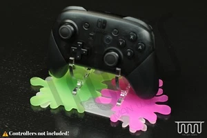 Acrylic Display Stand for Nintendo Switch Pro Controller Splatoon 2 Edition - Afbeelding 1 van 3