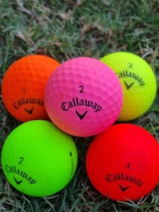 24 Callaway Mix Brands Matte Color Mix Near Mint AAAA Used Golf Balls - Picture 1 of 4