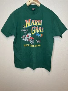 Vintage Harley Davidson 1998 Mardi Gras T Shirt 2 Sided Graphic Size XL USA - Picture 1 of 7