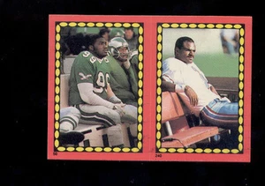 1988 Warren Moon Jerome Brown Houston Oilers Eagles Yearbook Sticker - Bild 1 von 1