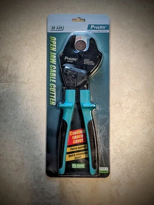 Open Jaw Ratchet Cable Cutter - Pro'sKit SR-539 500MCM Copper, 750 MCM Aluminum - Image 1 of 3
