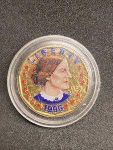 1999 P Susan B Anthony Dollar In Capsule - Picture 1 of 2