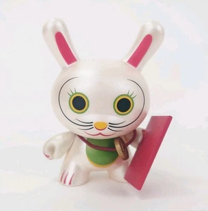 Kidrobot Dunny 2007 serie 4 Lucky Fortune ojos de gato abiertos por Shane Jessup 3 pulgadas - Imagen 1 de 3