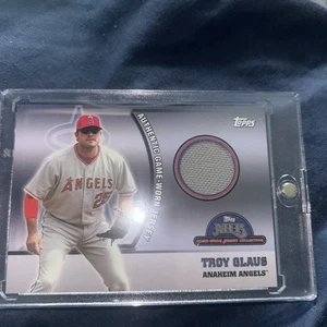 2005 Topps Opening Day Game Worn Jersey Troy Glaus #45 Anaheim Angels MLB - Picture 1 of 2