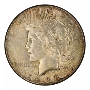 1928-S Peace Dollar About Uncirculated Condition - Picture 1 of 2