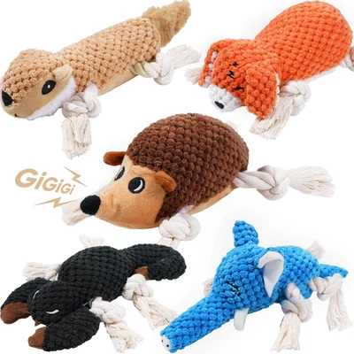 Juguetes chirriantes para perros, juguetes de peluche para perros pequeños, paquete de 5 juguetes de peluche para cachorros con Tu Foto 1 de 4